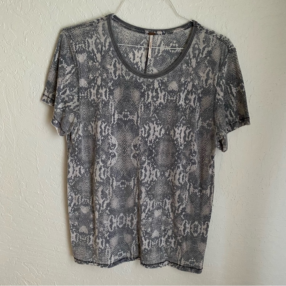 Free People Snake Print Tourist Tee